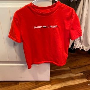 cropped top tommy hilfiger